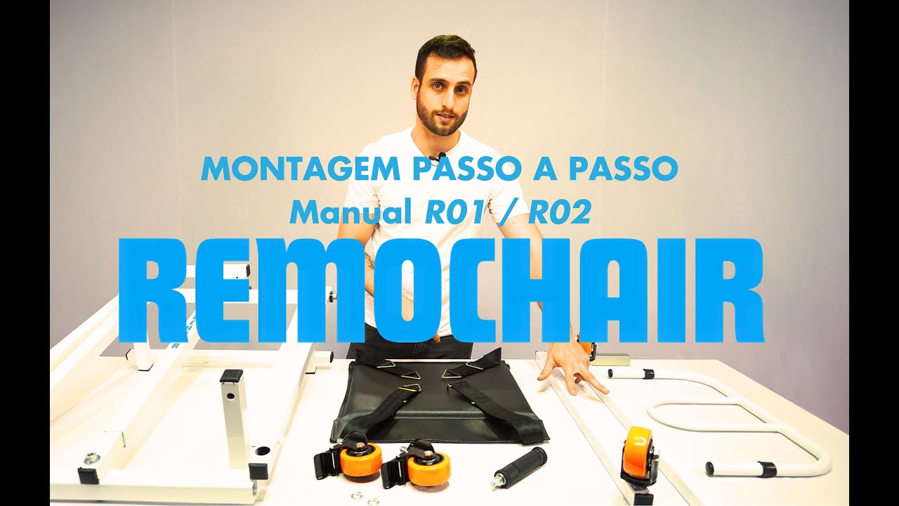 Montagem cadeira de elevação e transferência manual Remochair R01/R02.