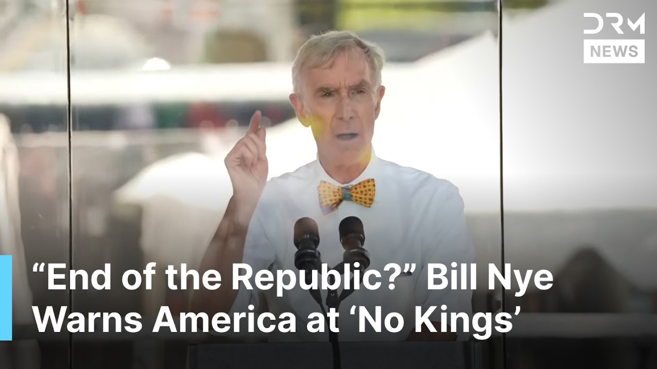 Bill Nye the Science Guy Delivers Historic Speech at D.C. No Kings Protest Against Trump | AC1G