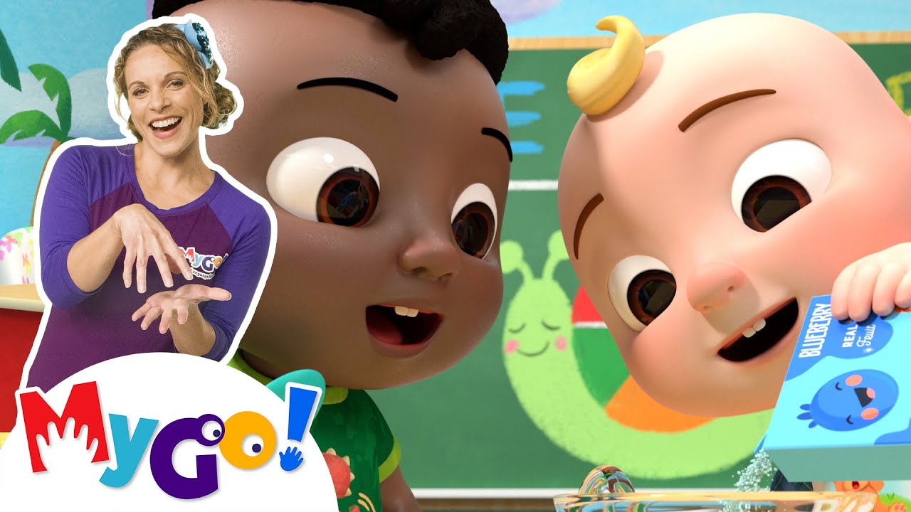 Jello Color Song | CoComelon - Nursery Rhymes | MyGo! Sign Language For Kids | ASL