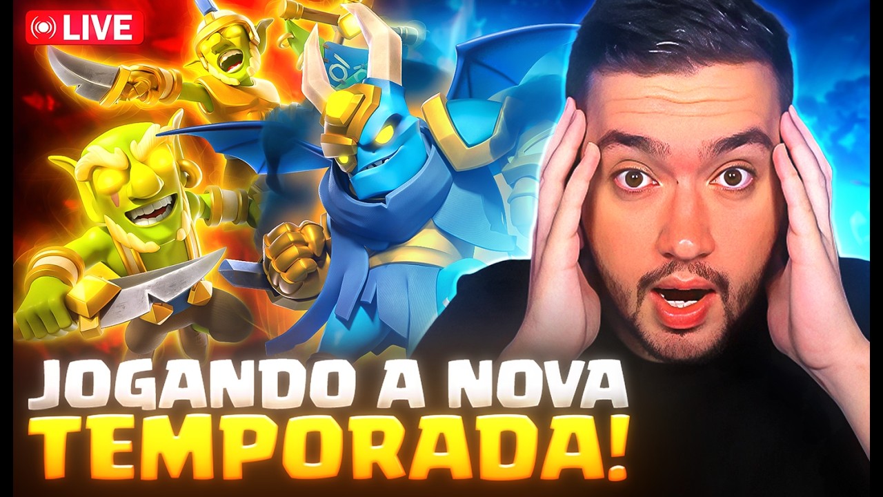 JOGANDO COM OS GOBLINS HERÓI e NOVO BALANCEAMENTO! - clash royale ao vivo