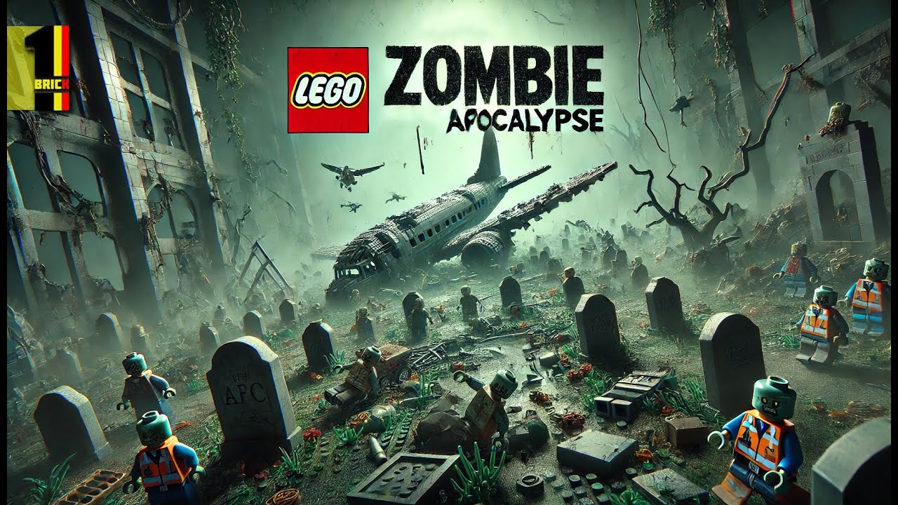 Catastrophe near the old cemetery | Zombie Apocalypse LEGO MOC