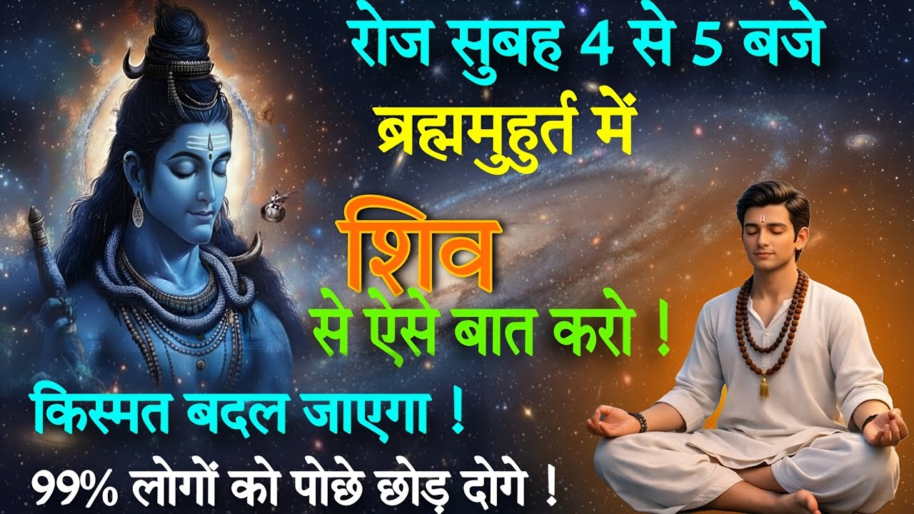 सुबह 4 से 5 बजे ब्रह्ममुहूर्त में शिव से बात करने का रहस्य जो बहुत कम लोग जानते हैं