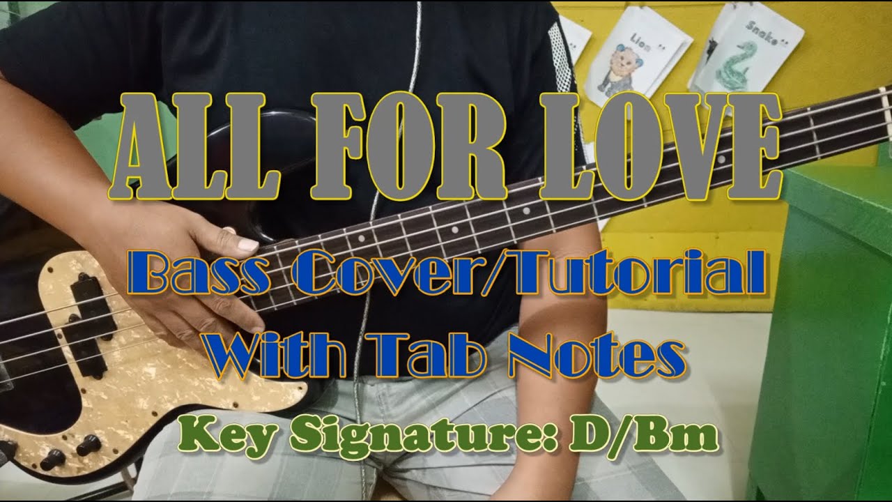 Hillsong United - All For Love Bass Cover (Play Along) With Tab Notes