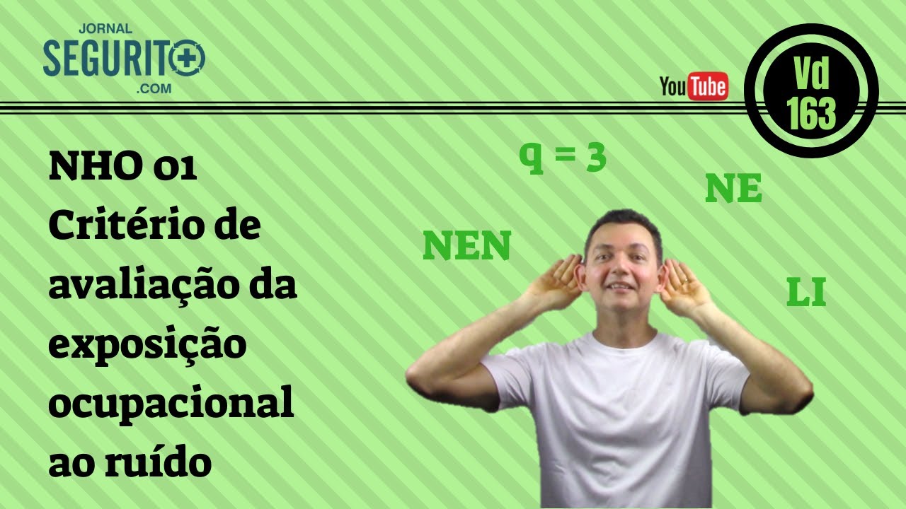 VD. 163 NHO 01 - Crit&eacute;rio de avalia&ccedil;&atilde;o da exposi&ccedil;&atilde;o ocupacional ao ru&iacute;do