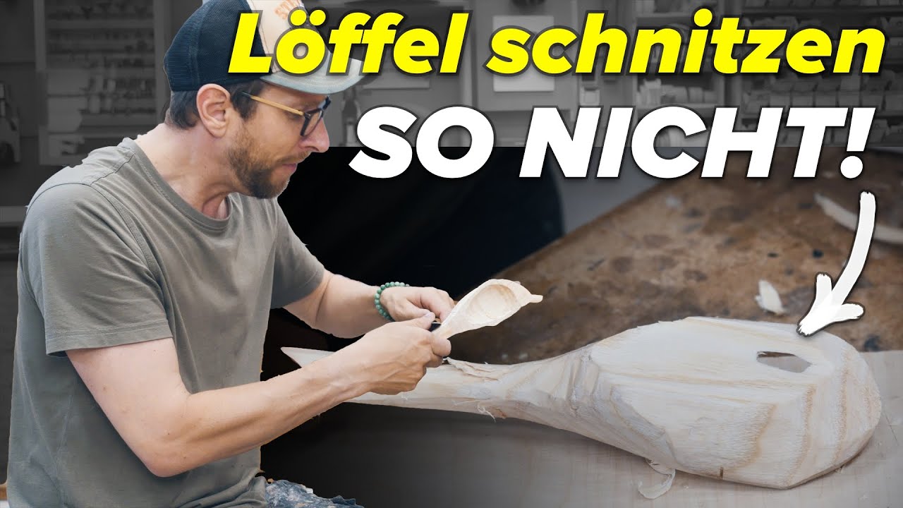 Ich wollte einen Holzlöffel schnitzen...und habe JEDEN Fehler gemacht