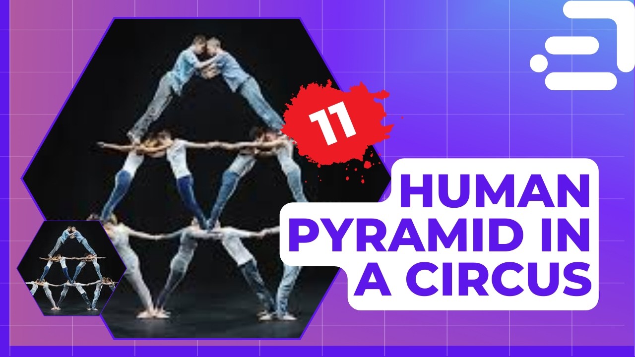 Human Pyramid in circus!