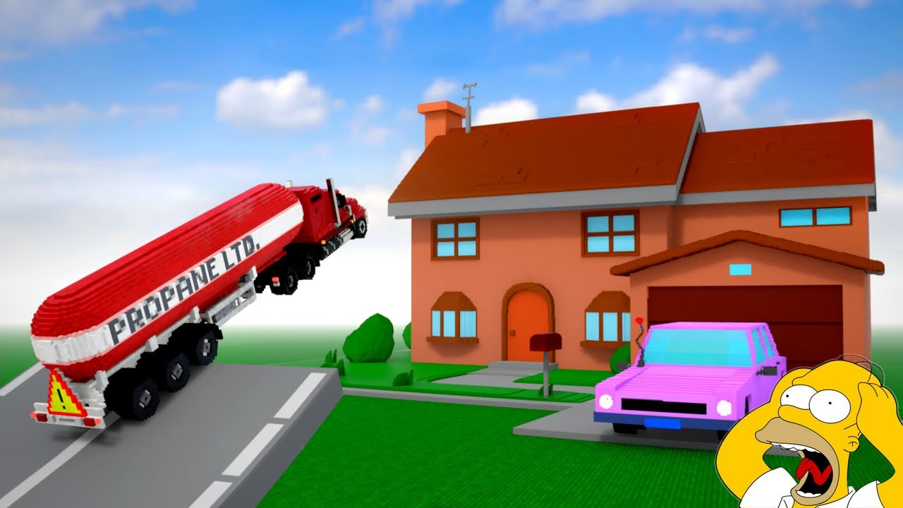 Cars vs Simpsons House - Teardown