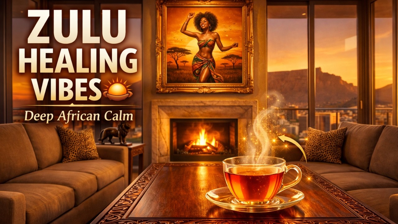 African Zulu Healing Music 🌅 Rooibos Tea Ambience | Deep Relaxation & Soul Healing (5 Hours)
