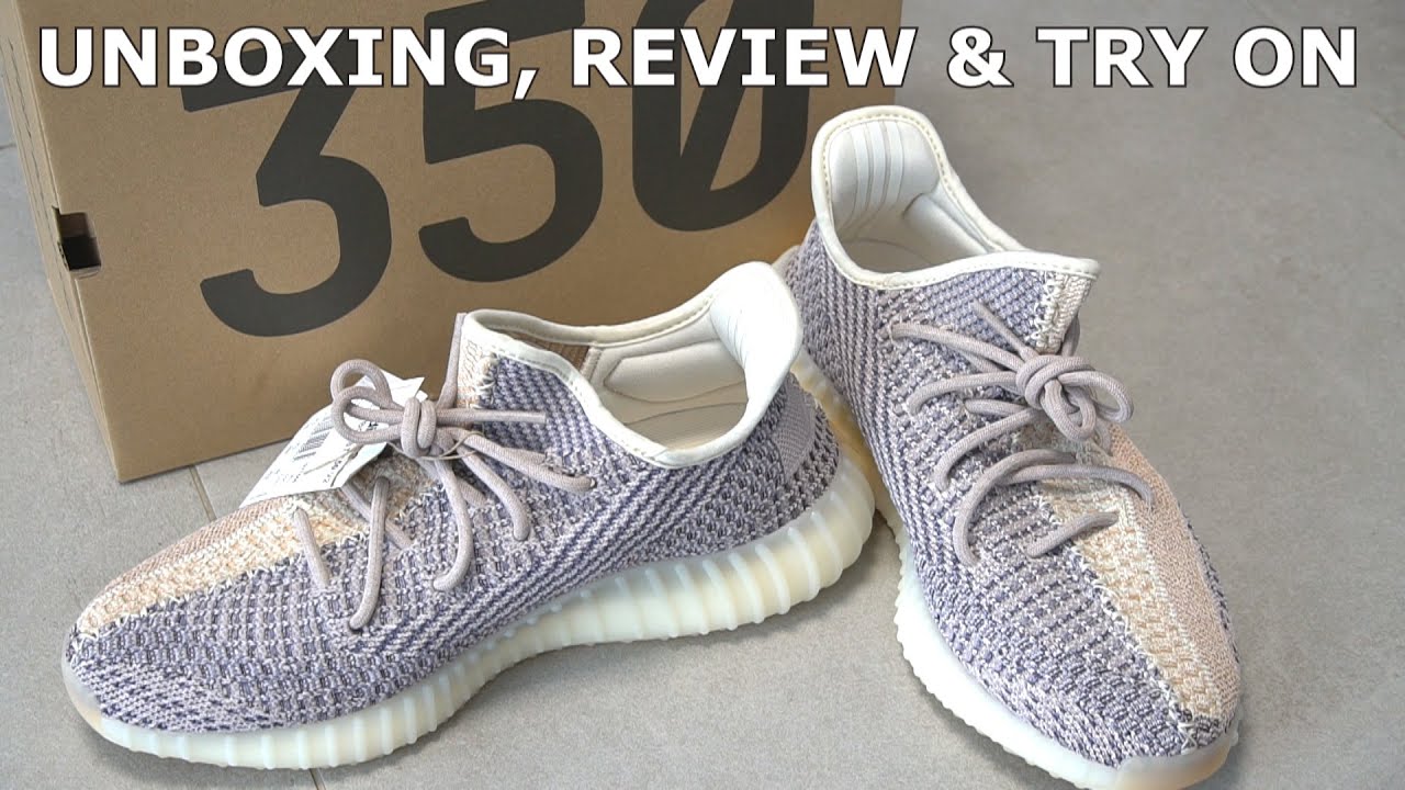 adidas Yeezy Boost 350 V2 Ash Pearl // UNBOXING, REVIEW & TRY ON