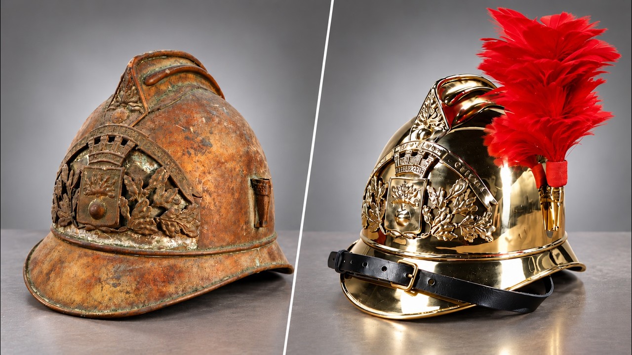 1895 Firefighter Helmet Restoration