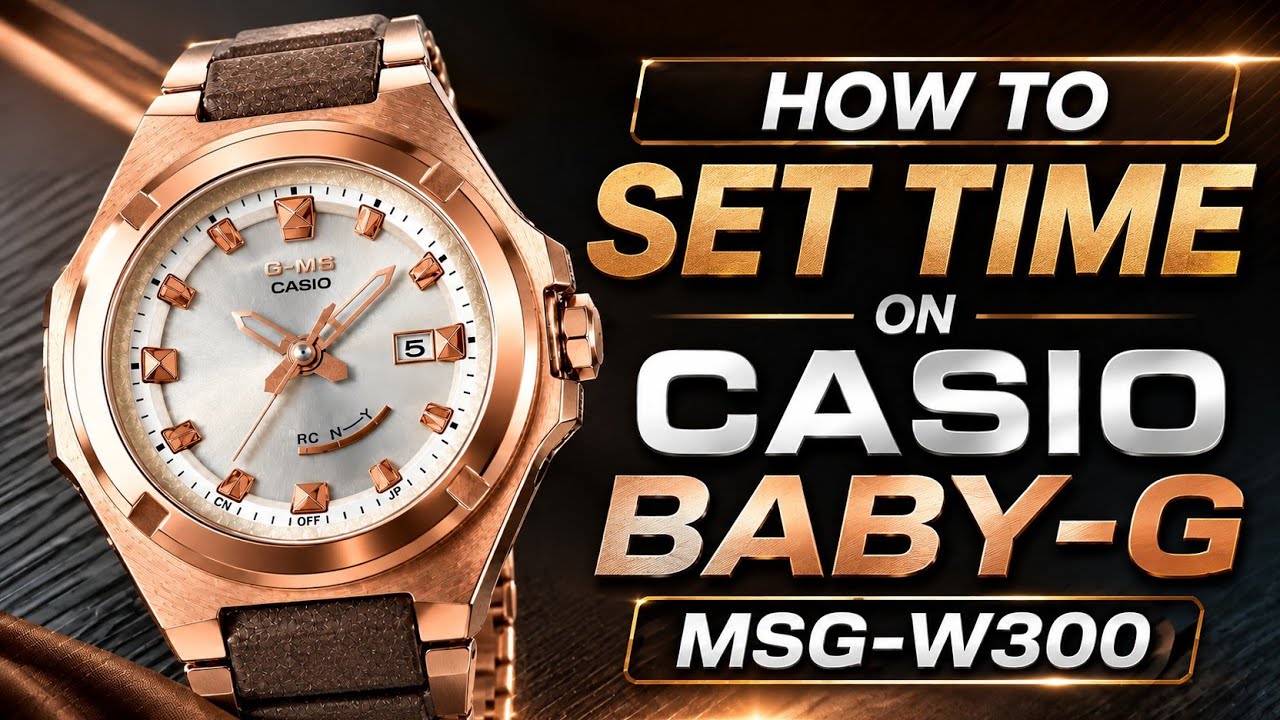 How to Set Time on Casio Baby-G MSG-W300