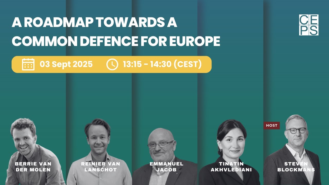 A roadmap towards a common defence for Europe