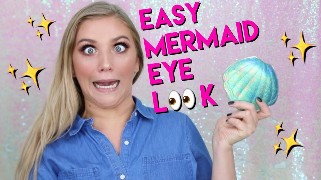easy eye look feat. NEW be a mermaid & make waves palette | tarte newness