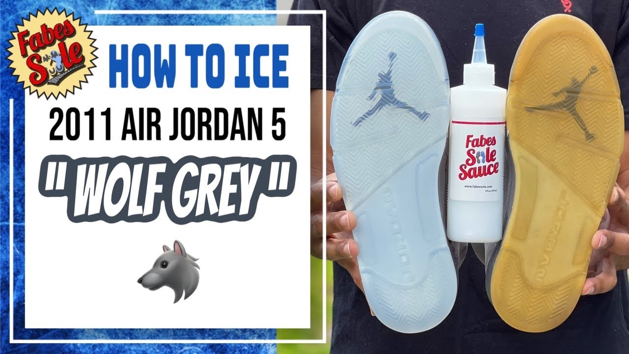 RESTORING THE MOST YELLOWED PAIR OF WOLF GREY 5s!!