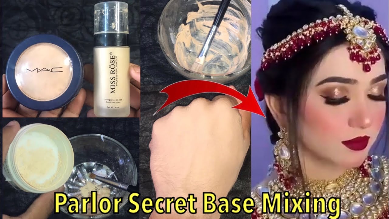 Bridal base mixing for beginners | Parlor secret base | Step by step base mixing with easy methods