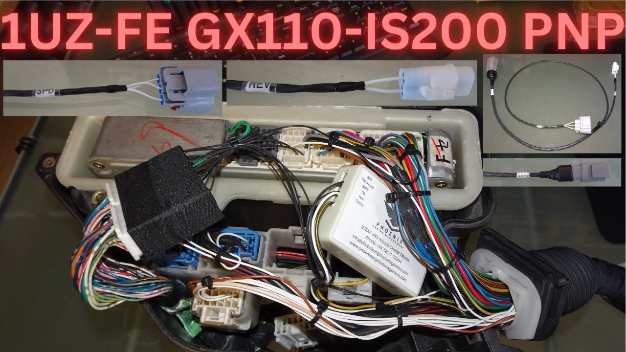 Andrew LS400 1996-1997 1UZ-FE non VVT-i Plug and Play Adapted from GX110 to IS200
