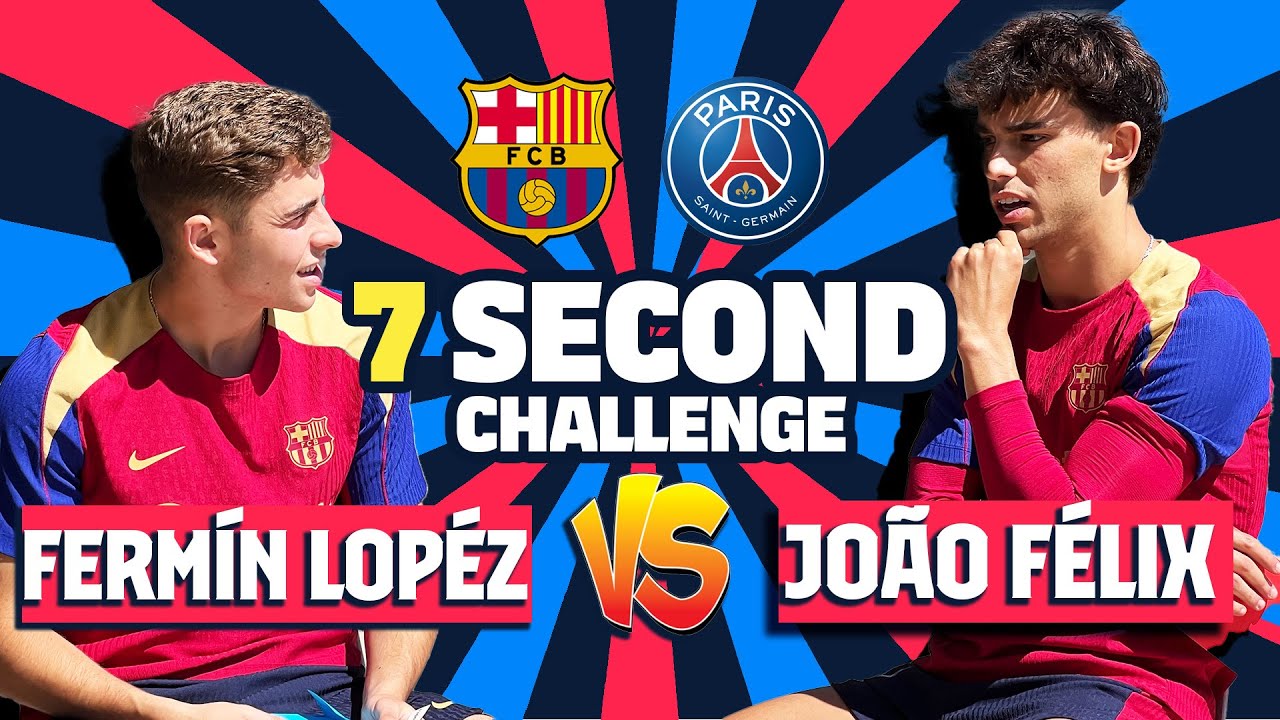 ⏱️ JOÃO FÉLIX vs FERMÍN LÓPEZ | 7 SECOND CHALLENGE (PSG EDITION!) | UEFA CHAMPIONS LEAGUE 🔥