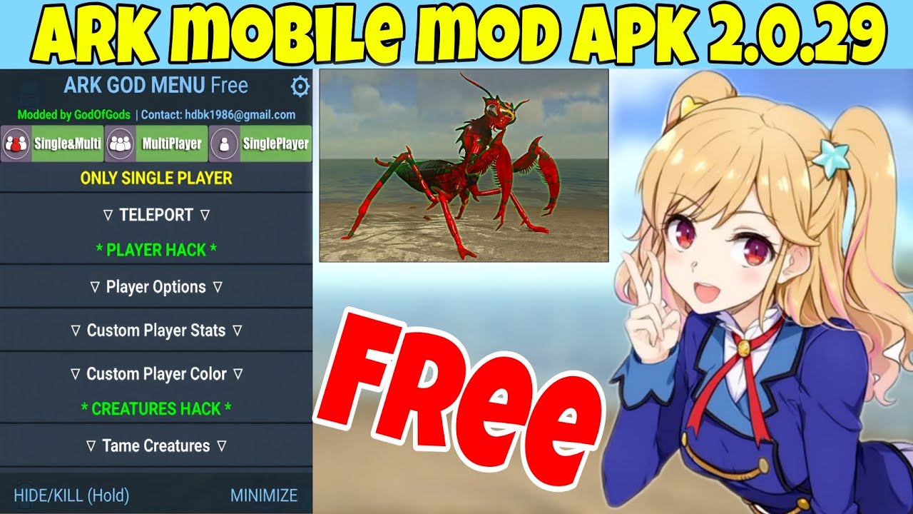 ARK Mobile Mod Online+Offline Apk 2.0.29 💯 Android 10 + Mod🔥 Unlimited Amber,Crash Fix 🔥