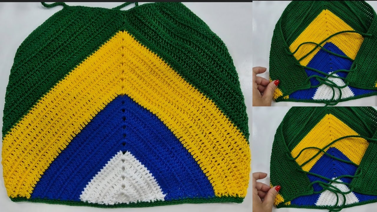 CROPPED DE CROCH&Ecirc; DO BRASIL/ POSSO A PASSO/ R&Aacute;PIDO E F&Aacute;CIL. 