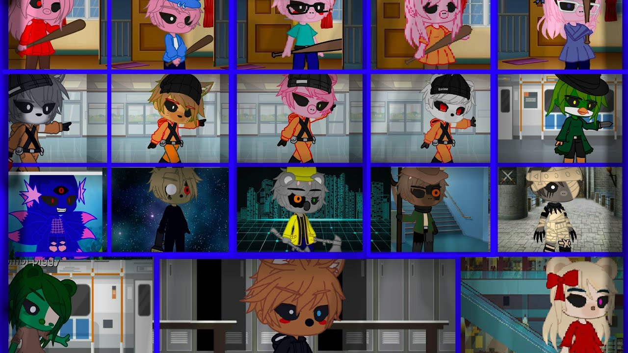 los jumpscares de personajes de piggy vercion BODRIO LIFE