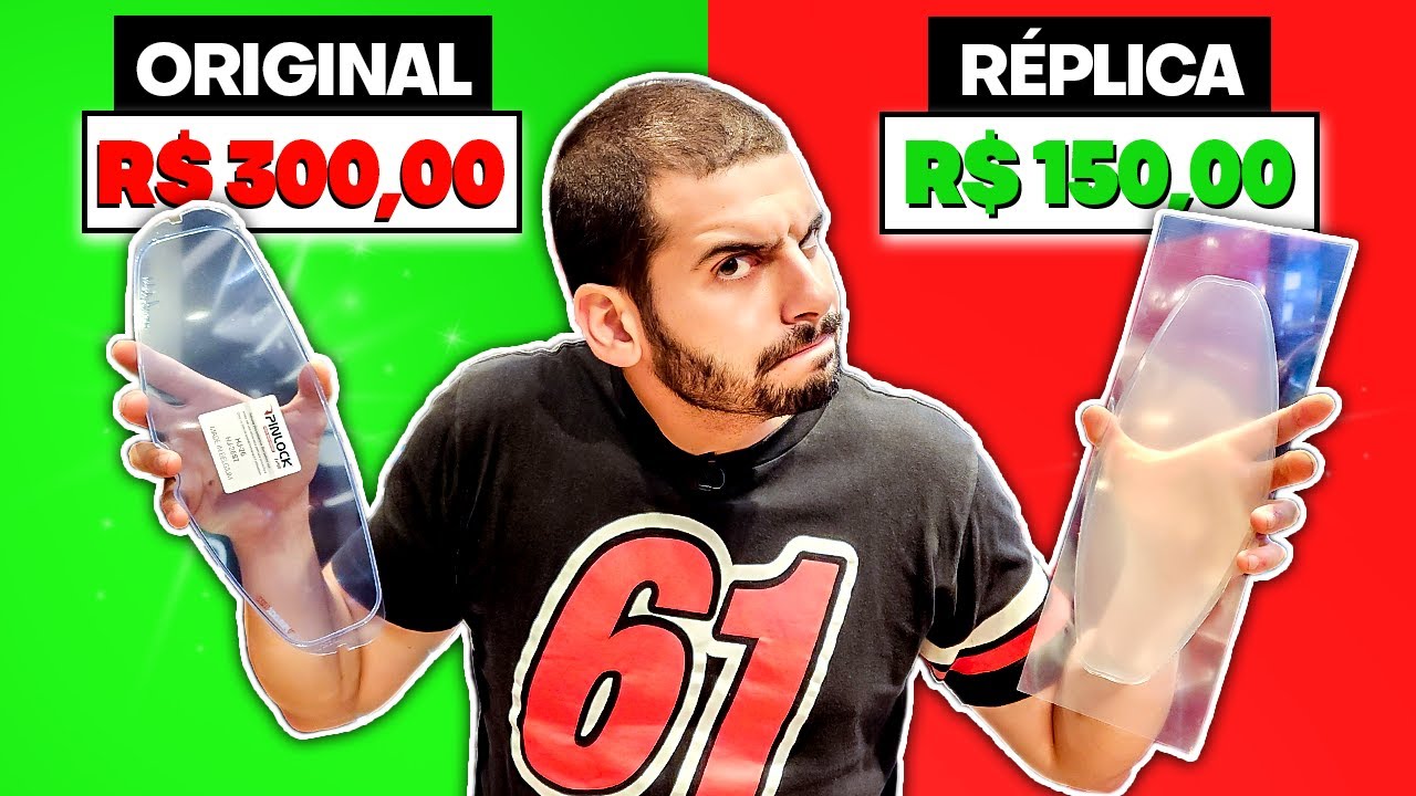ORIGINAL VS RÉPLICA! PINLOCK CARO É MELHOR QUE O UNIVERSAL ?