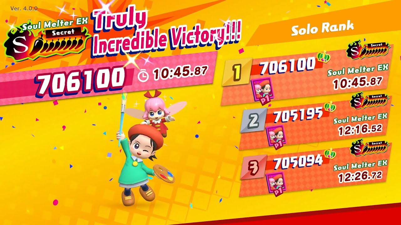 Kirby Star Allies - Soul Melter EX in 10:45.87 (Adeleine & Ribbon Solo)