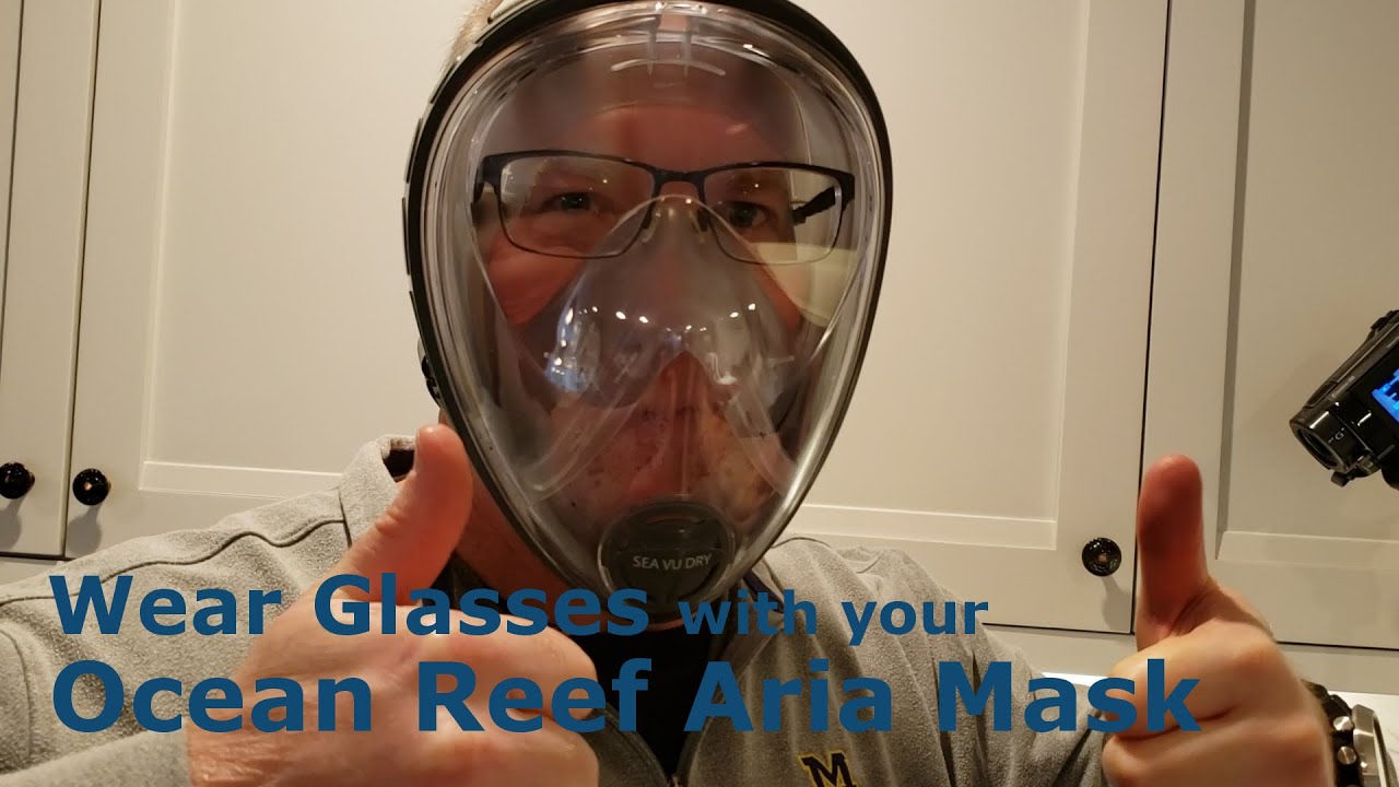 How to Wear Glasses with Ocean Reef Aria Mask and Head Sea Vu Dry Mask