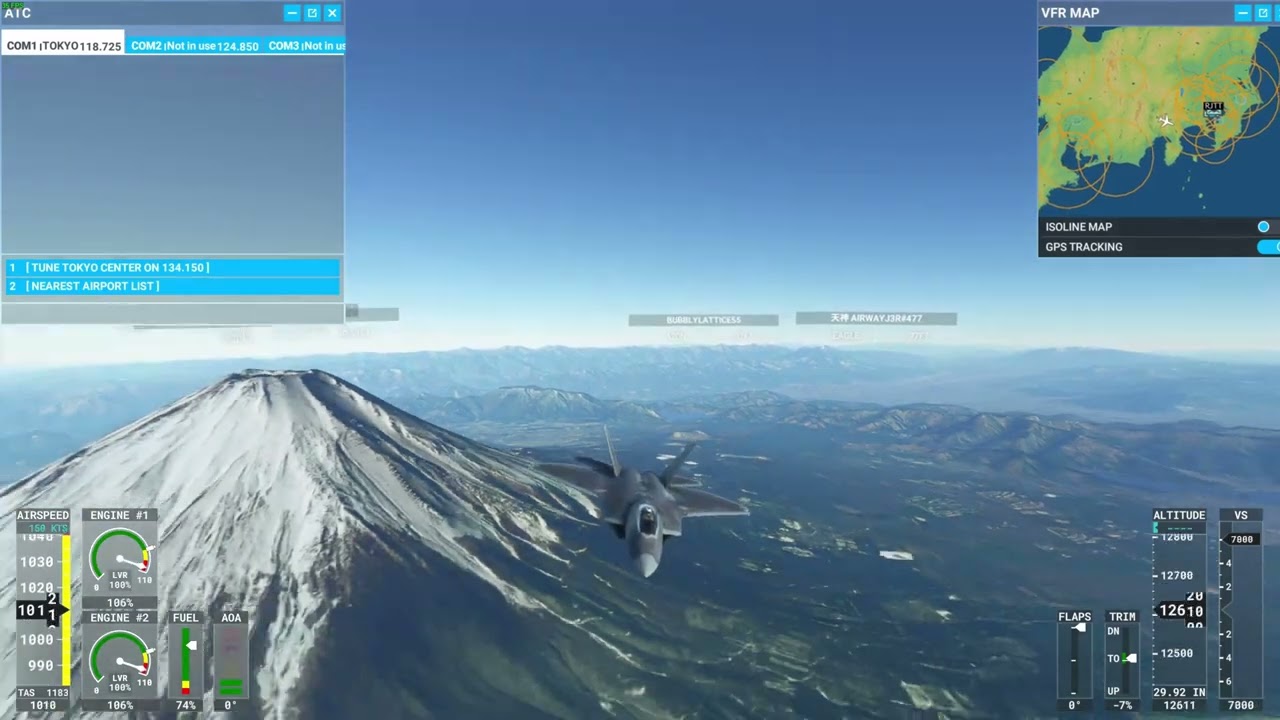 MCFS 2020 - F22 Osaka INTL (RJOO) to Tokyo INTL (RJTT)/ 8X Speed