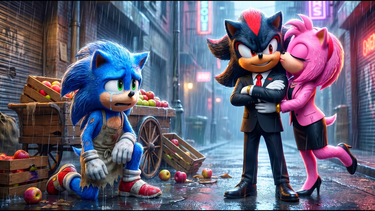 Poor Sonic vs Rich Boss Shadow for Amy 😱🖤 - Who Will Amy Choose? |Sonic The Hedgehog 3 Animation