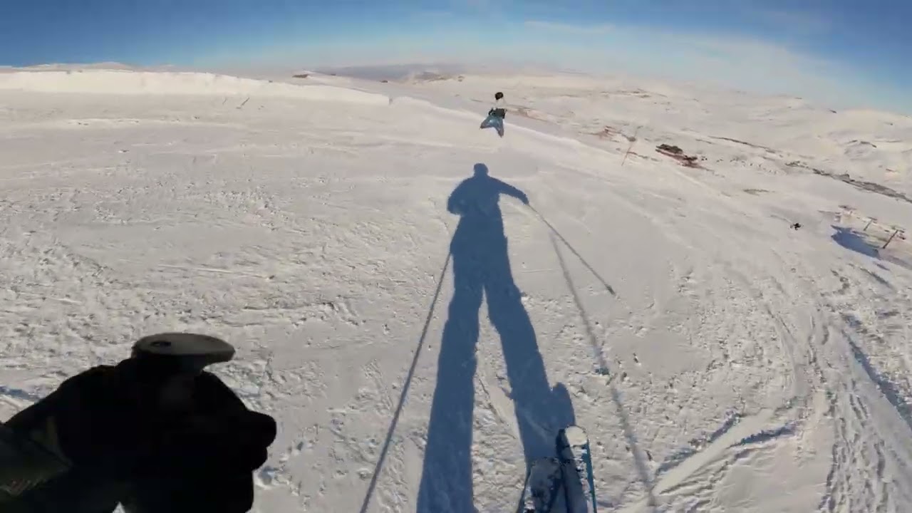 One of the most difficult descents on Erciyes