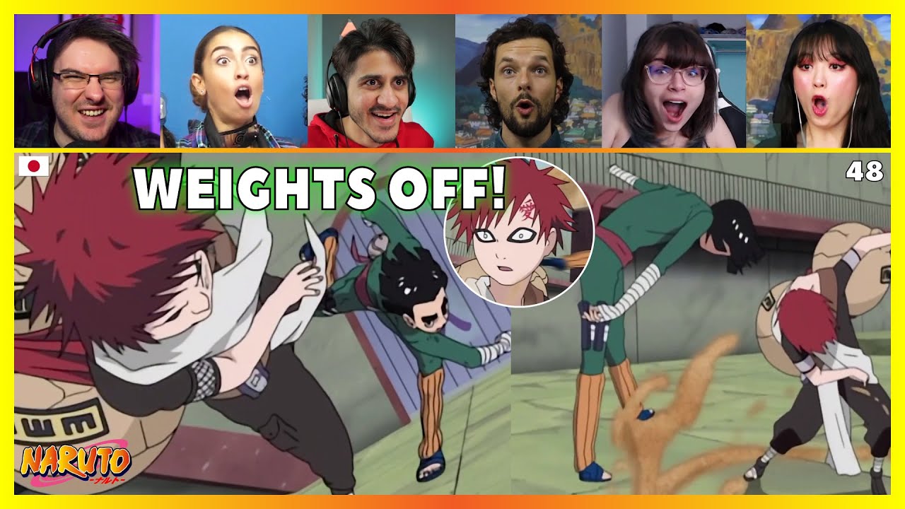 Rock Lee VS Gaara Part (1/2)  | Reaction Mashup [Naruto 48] ナルト