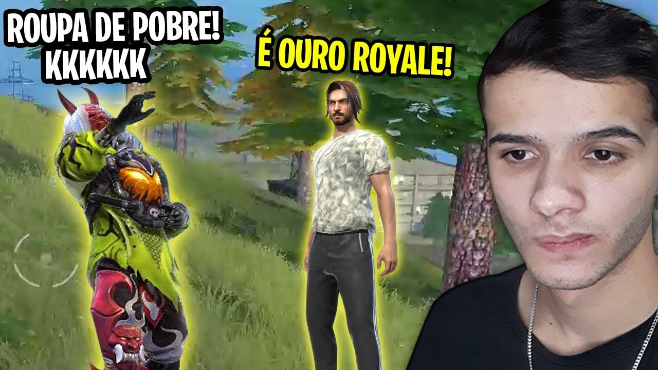 FINGI SER POBRE E ELE PASSOU DOS LIMITES NO FREE FIRE