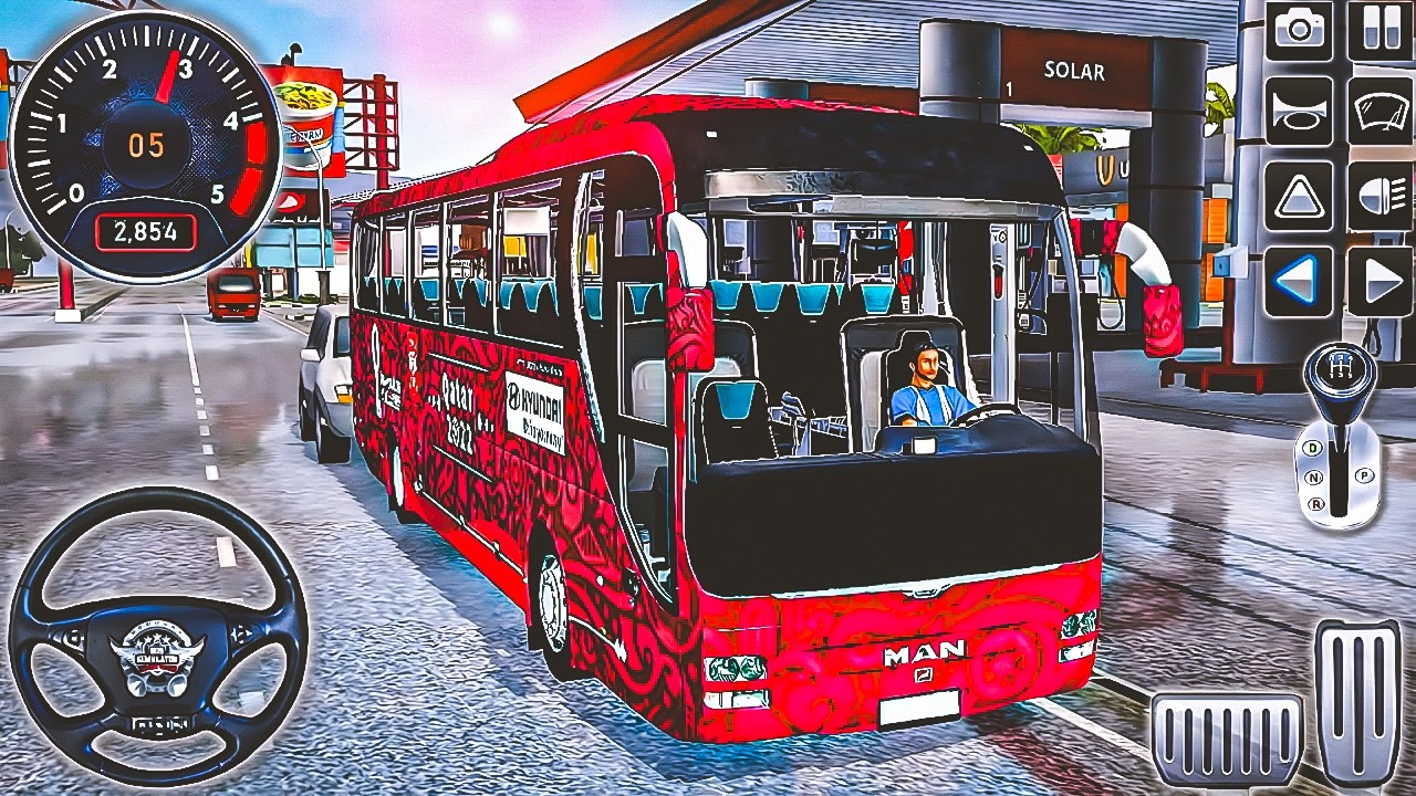 City Bus Simulator Coach Bus Game | Urban Passenger Transport Driving - Android Gameplay