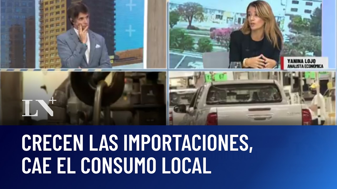 Crecen las importaciones, cae el consumo local