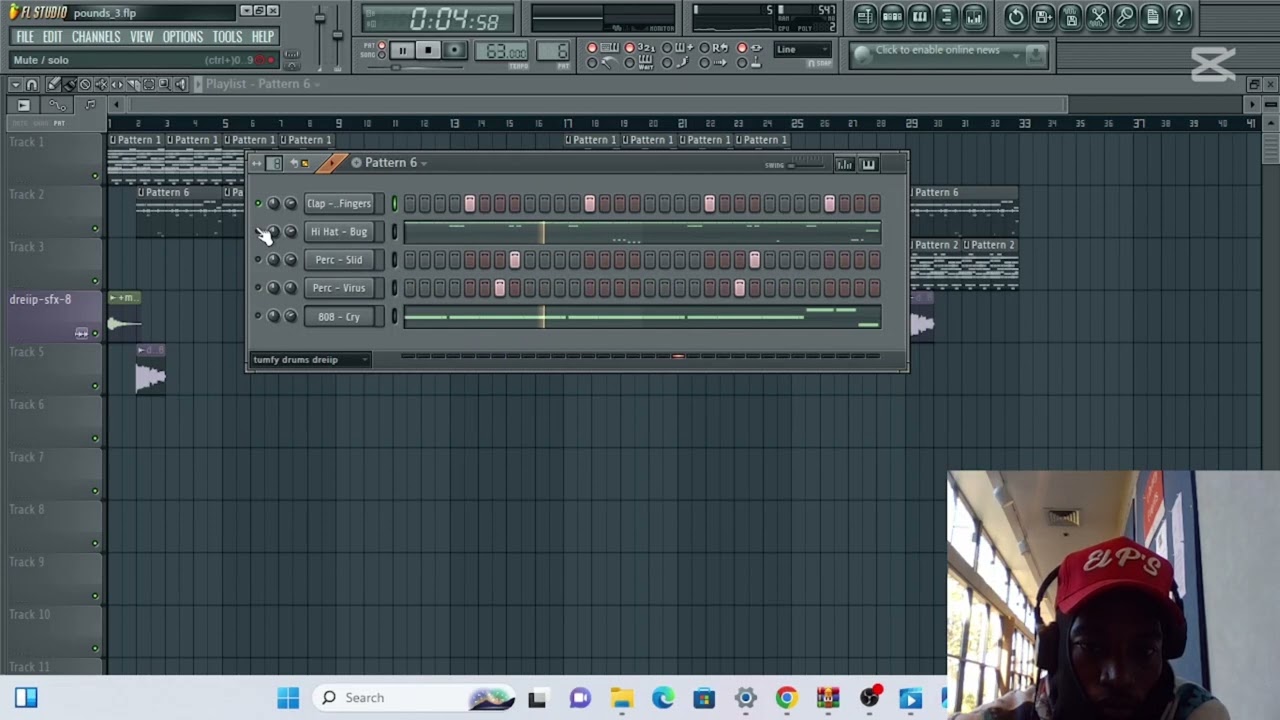 neiiBurr breaking down a dreiip beat with only one shots