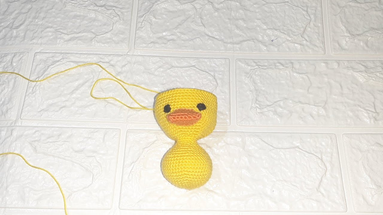 how to make beak of duck amigurumi طريقة عمل منقار بطه اميجرومي