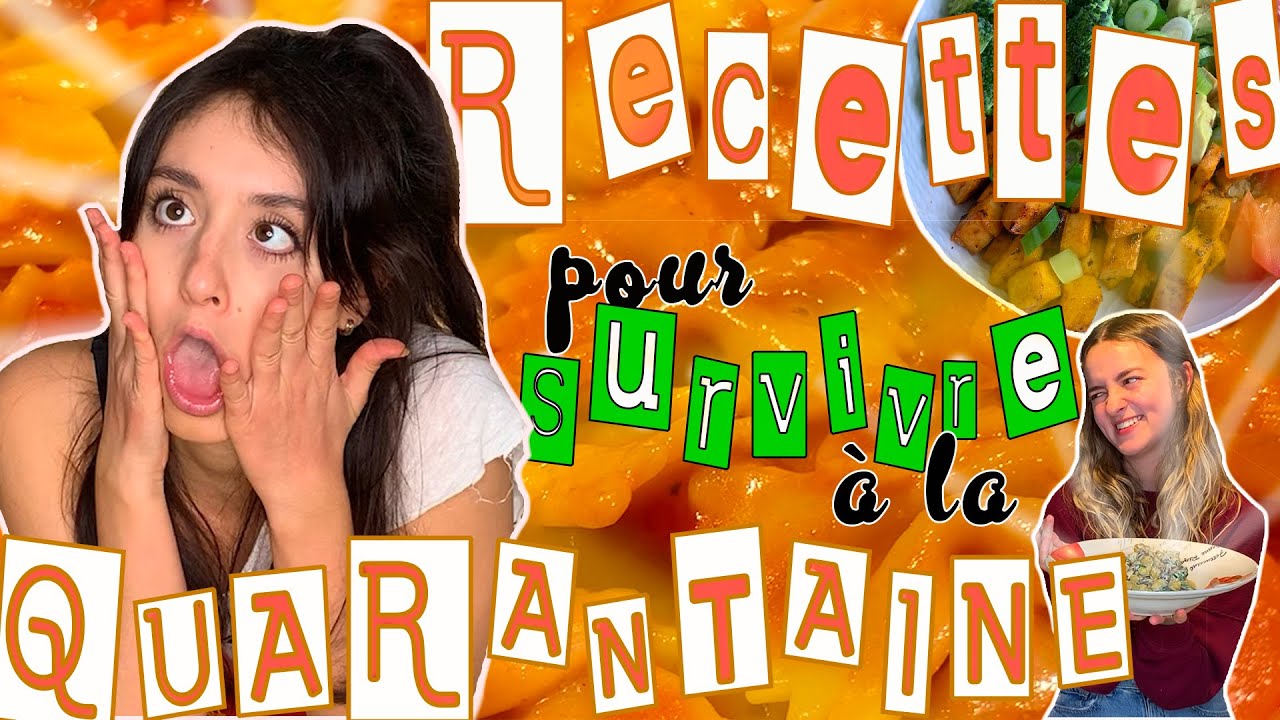 RECETTES VÉGANES FACILES pour survivre à la quarantaine
