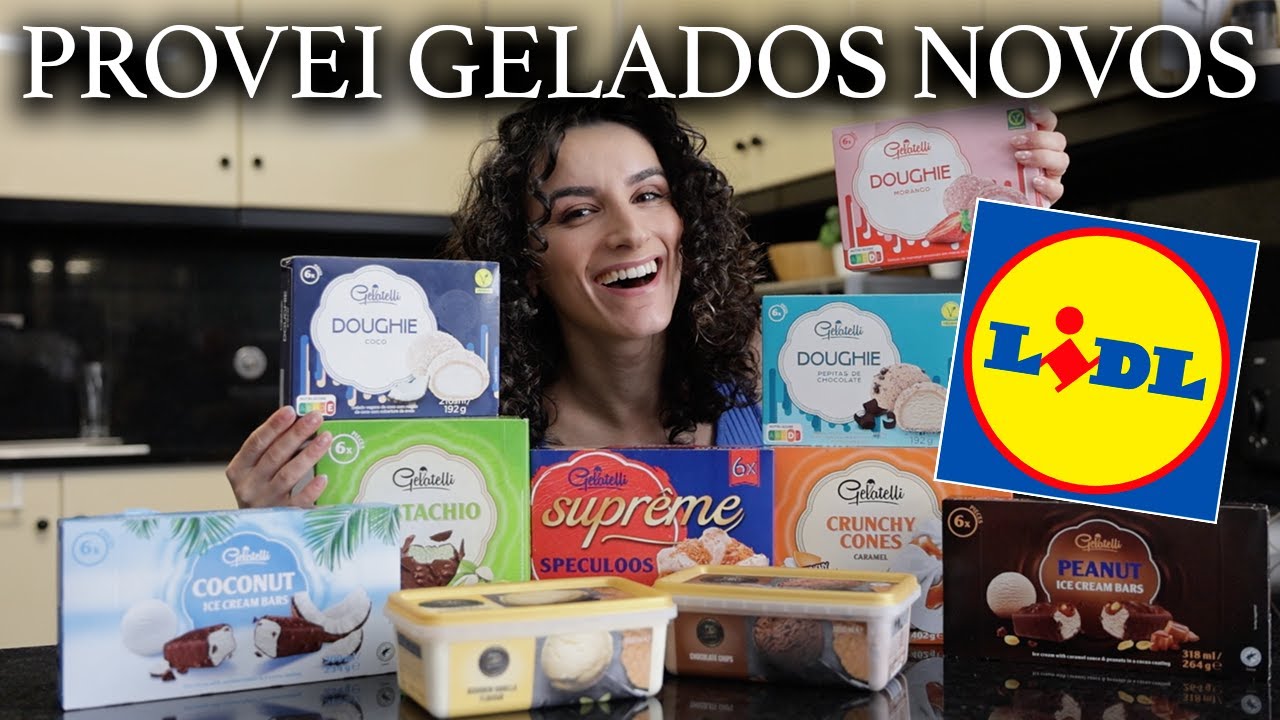 PROVEI NOVIDADES DE GELADOS DO SUPERMERCADO LIDL - Corneto de speculoos, gelado de pistachio e mais