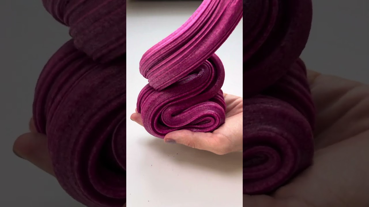 Satisfying kinetic sand/clear slime mixing asmr 