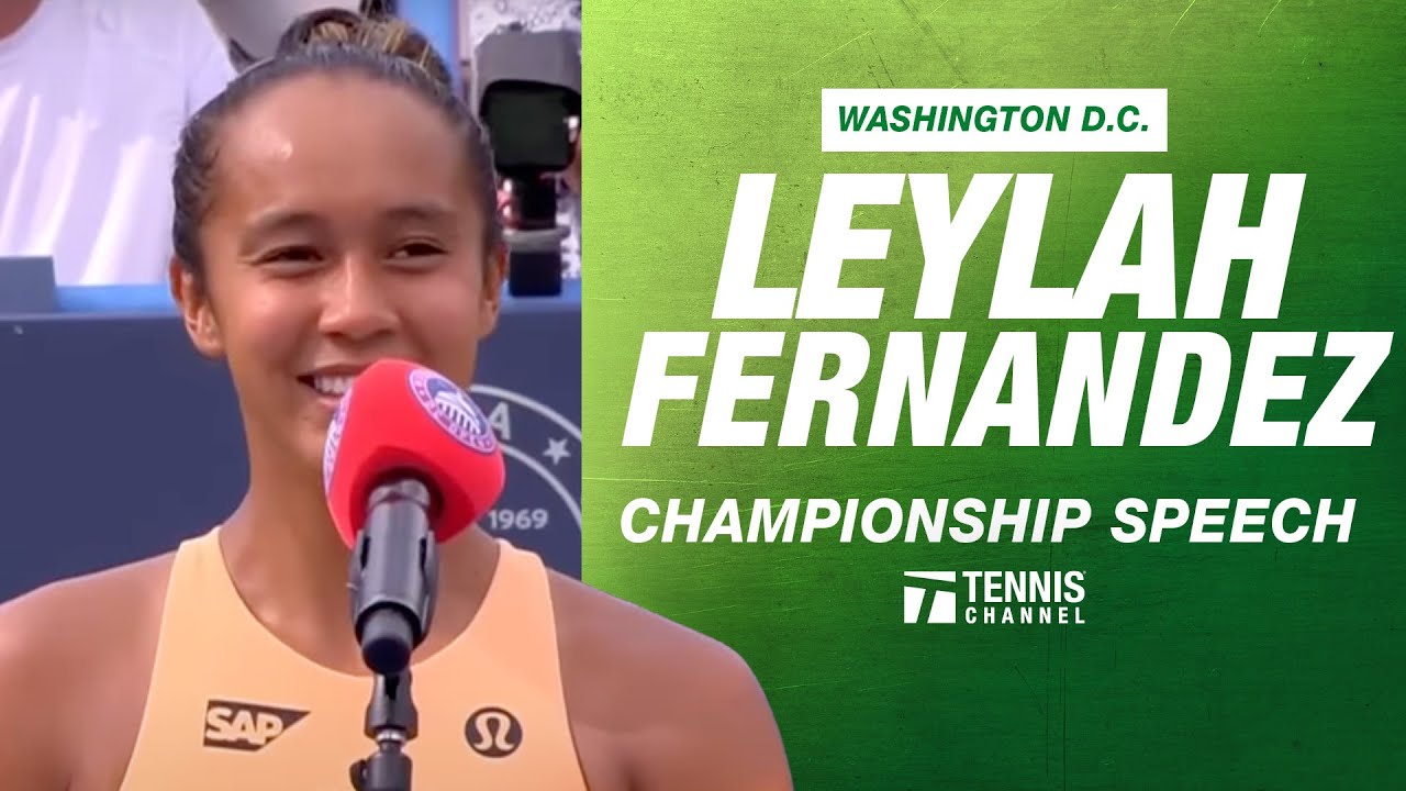 Leylah Fernandez Championship Speech | 2025 Washington D.C.
