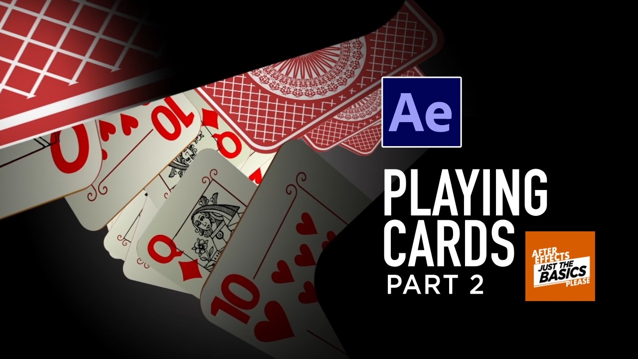 After Effects: 3D playing cards! Part 2 | Tutorial, fast & easy! #playingcards