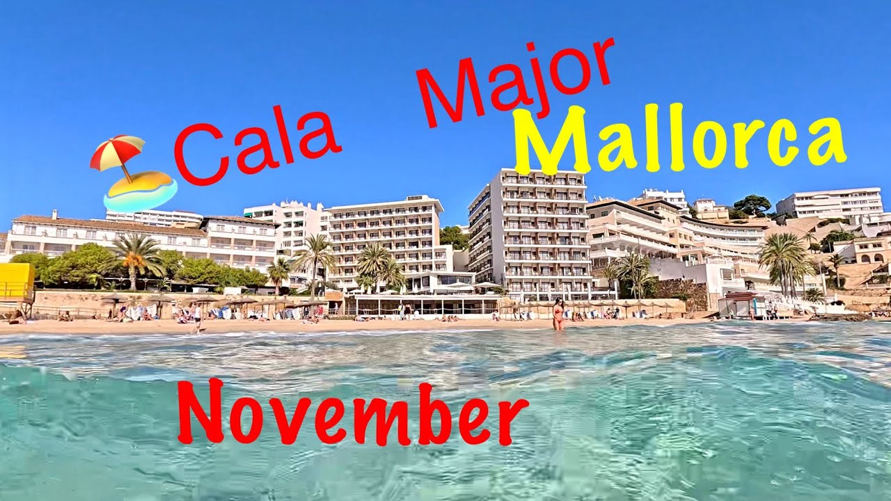 🏖️Cala Major Mallorca in November/ Peaceful Beach Walk Near Palma/ 4K UHD