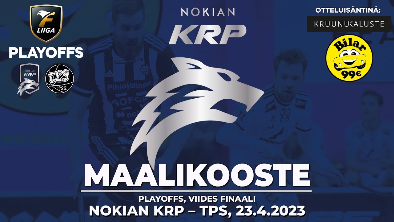 F-Liiga: 5.Finaali, Nokian KrP–TPS, Maalikooste, 23.4.2023