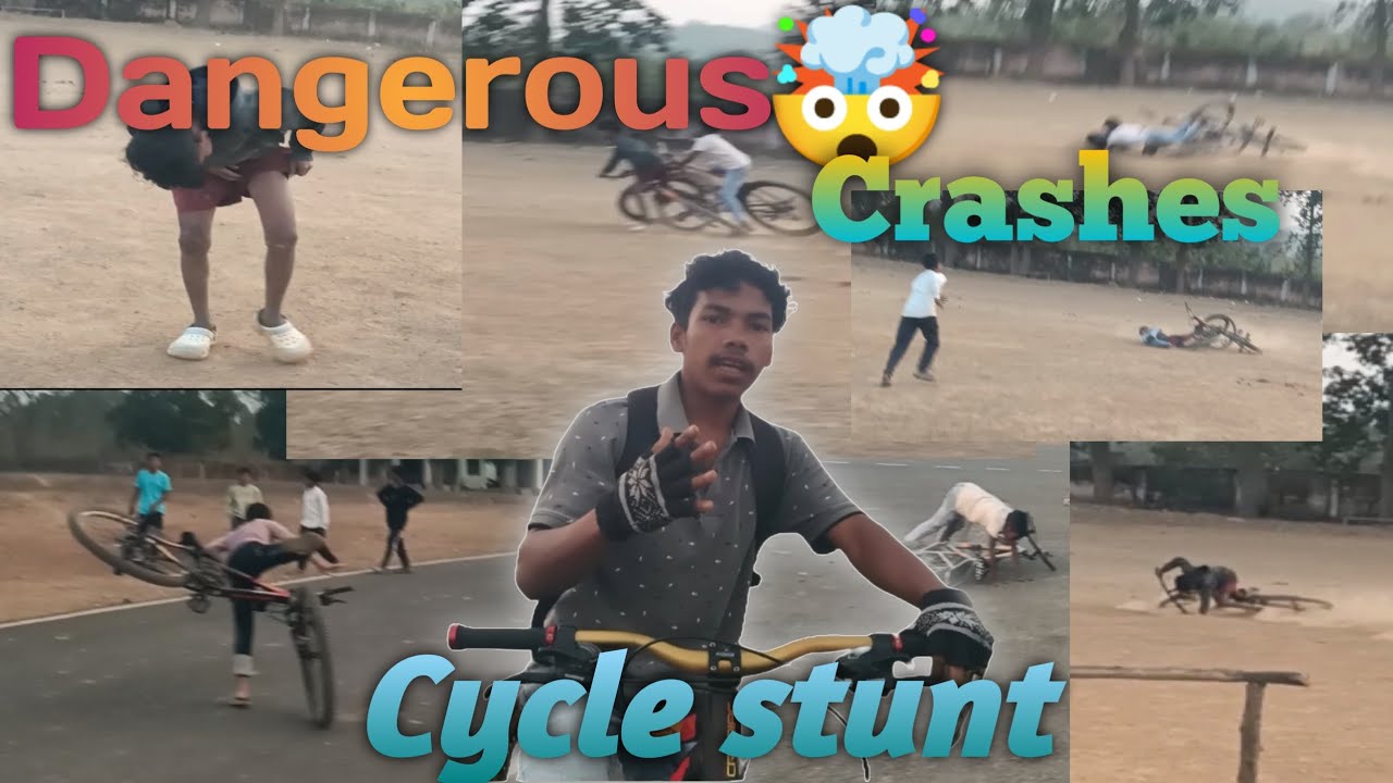 Dangerous 🤯 Crashes In Cycle Stunt #mtb nimda rider #cardiac 
