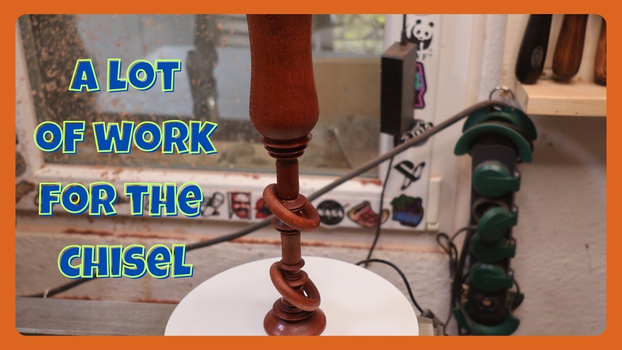 Woodturning | a Goblet with 2 captured Rings