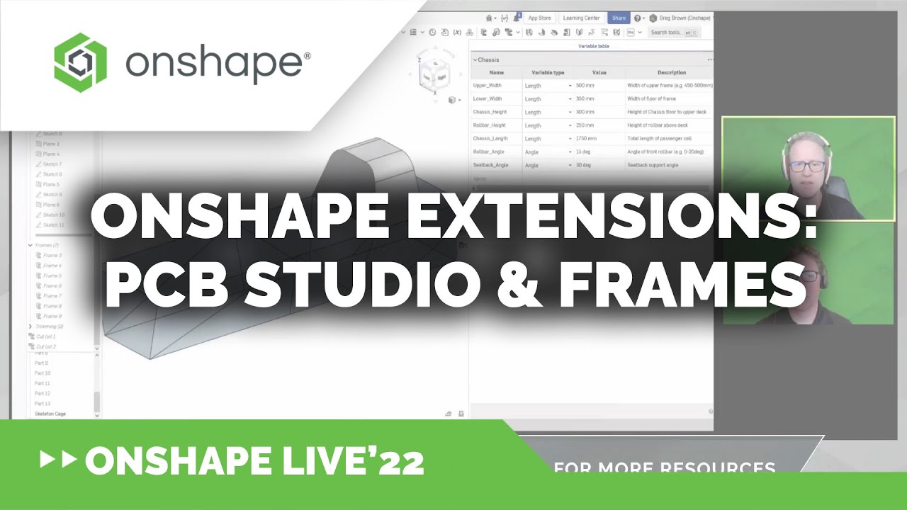 Onshape Extensions: PCB Studio & Frames
