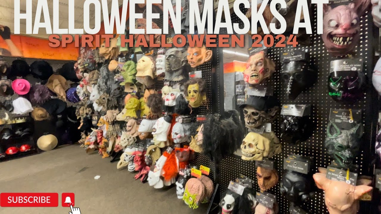 2024 Mask Collection at Spirit Halloween Store