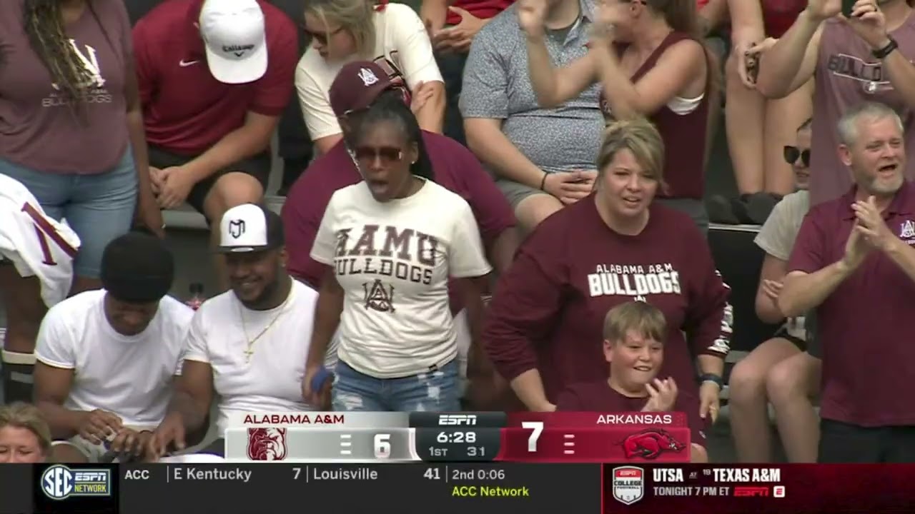 Alabama A&M vs Arkansas Full Game HD NCAAF 8/30/2025