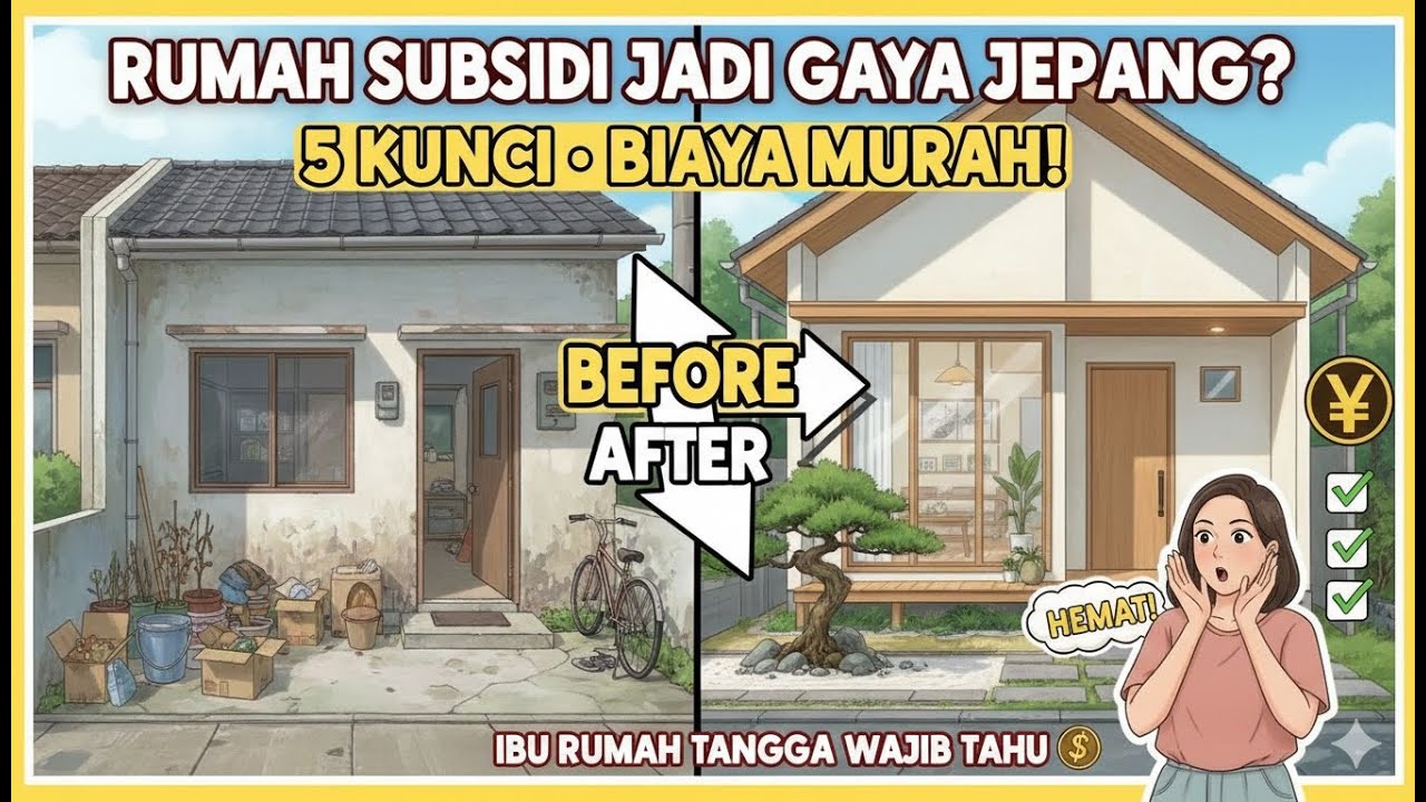 5 Kunci Make Over Rumah Subsidi Jadi Minimalis Jepang (Biaya Murah!)