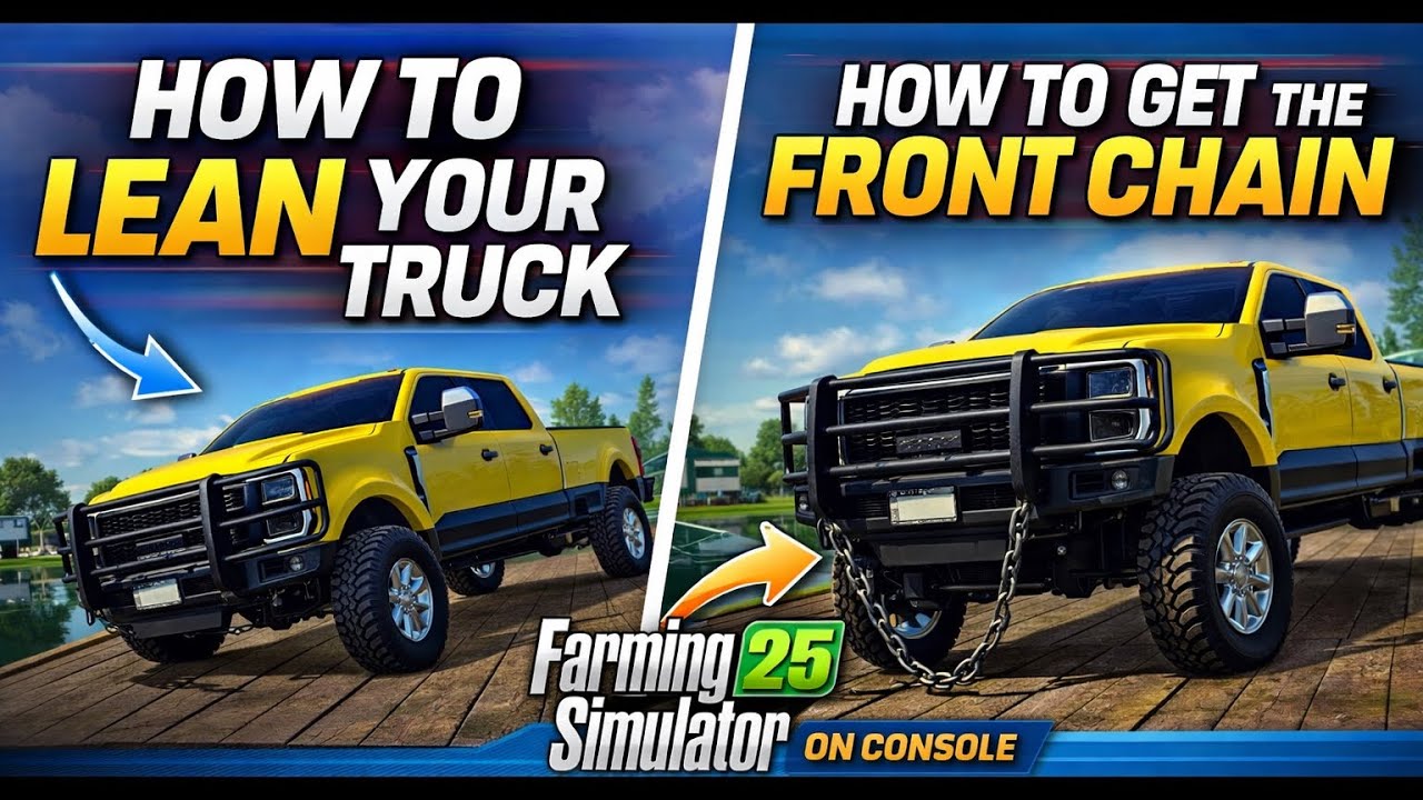 Farming Simulator 25 : How to Squat Truck with front chain 